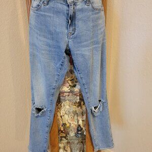 Ralph Lauren Denim and Supply Ripped  Stretch Jeans Women Size 24
